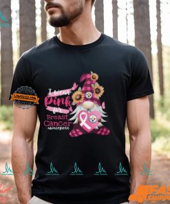 NFL Pittsburgh Steelers Special Gnomes Flower In October I Wear Pink For Breast Cancer Awareness 2D Shirt