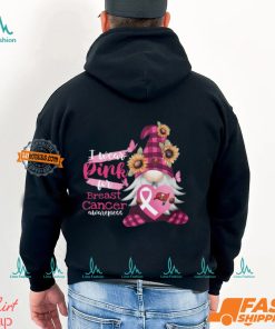 NFL Tampa Bay Buccaneers Special Gnomes Flower In October I Wear Pink For Breast Cancer Awareness 2D Shirt