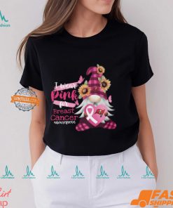 NFL Tampa Bay Buccaneers Special Gnomes Flower In October I Wear Pink For Breast Cancer Awareness 2D Shirt