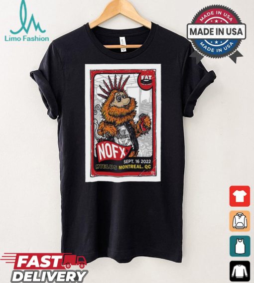 NOFX August 24 25, 2024 Montréal, QC Final Tour Poster Shirt