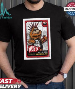 NOFX August 24 25, 2024 Montréal, QC Final Tour Poster Shirt