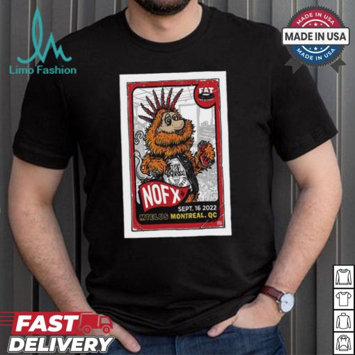 NOFX August 24 25, 2024 Montréal, QC Final Tour Poster Shirt