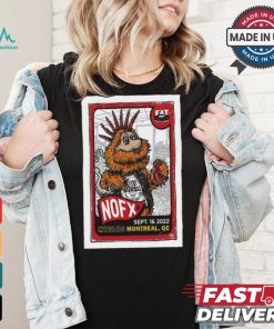 NOFX August 24 25, 2024 Montréal, QC Final Tour Poster Shirt