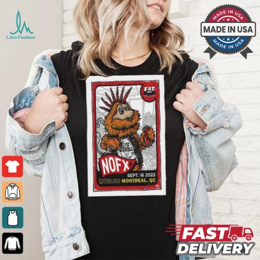 NOFX August 24 25, 2024 Montréal, QC Final Tour Poster Shirt