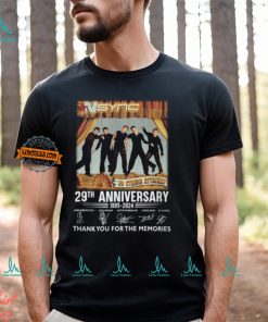 NSYNC 29th Anniversary 1995 2024 Thank You For The Memories T Shirt