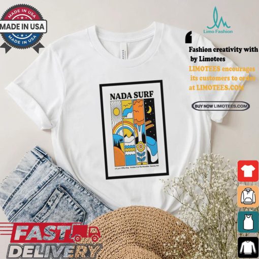 Nada surf october 5 2024 the paradise ma concert poster shirt