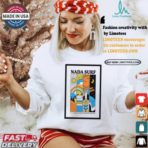 Nada surf october 5 2024 the paradise ma concert poster shirt
