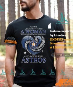 Never Underestimate A Woman Who Loves The Astros Shirt