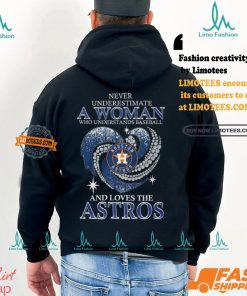 Never Underestimate A Woman Who Loves The Astros Shirt