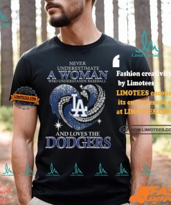 Never Underestimate A Woman Who Loves The Dodgers Shirt