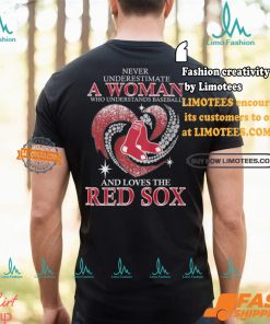 Never Underestimate A Woman Who Loves The Red Sox Shirt