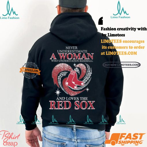 Never Underestimate A Woman Who Loves The Red Sox Shirt