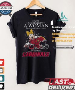 Never Underestimate A Woman Who Understands Football And Loves Louisville Cardinals x Minnie Mouse T Shirt, hoodie, sweater, long sleeve and tank top Never Underestimate A Woman Who Understands Football And Loves Louisville Cardinals x Minnie Mouse T Shirt