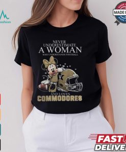 Never Underestimate A Woman Who Understands Football And Loves Vanderbilt Commodores x Minnie Mouse T Shirt, hoodie, sweater, long sleeve and tank top Never Underestimate A Woman Who Understands Football And Loves Vanderbilt Commodores x Minnie Mouse T Shirt