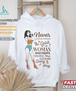 Never Underestimate The Spirit Of A Woman Who Fights Multiple Sclerosis Every Day Shirt