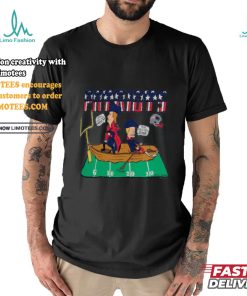 New England Patriots NFL x Homage x Beavis and Butt Head Unisex Tri Blend T Shirt