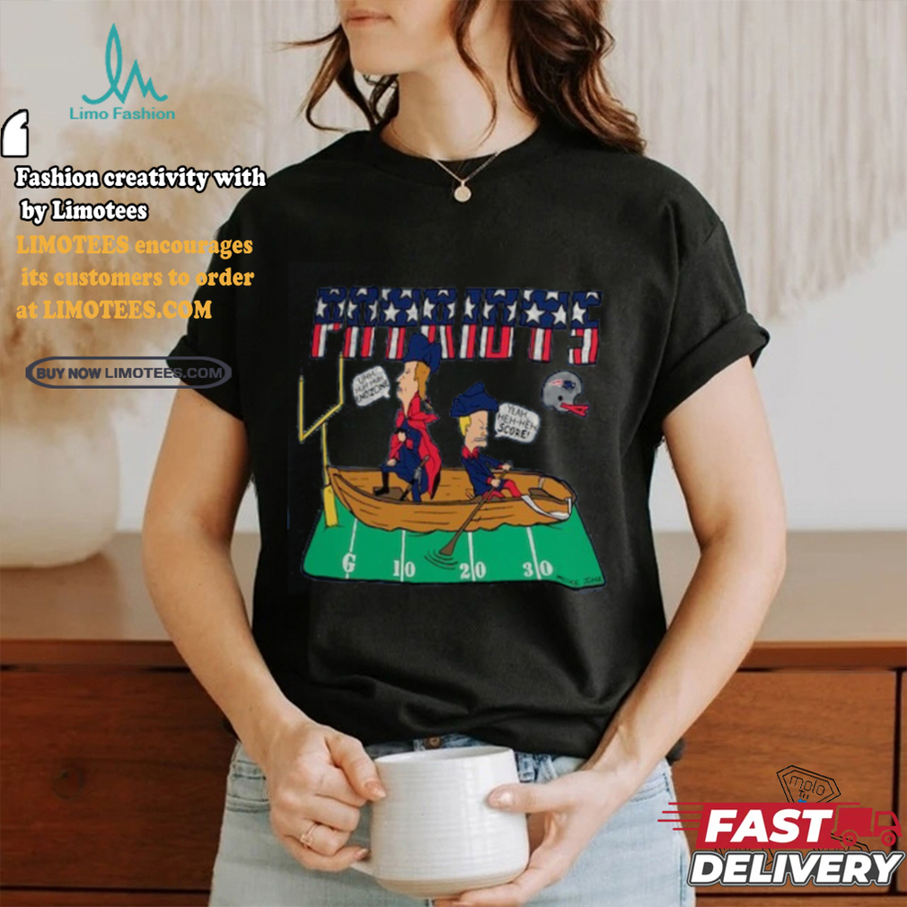 New England Patriots NFL x Homage x Beavis and Butt Head Unisex Tri Blend T Shirt New England Patriots NFL x Homage x Beavis and Butt Head Unisex Tri Blend T Shirt