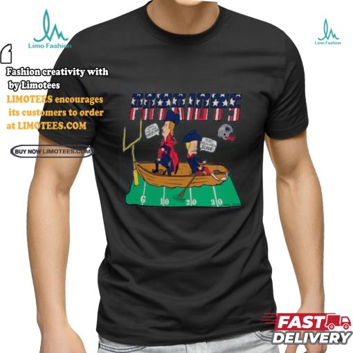 New England Patriots NFL x Homage x Beavis and Butt Head Unisex Tri Blend T Shirt