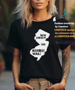 New Jersey Map for Harris Walz 2024 T Shirt