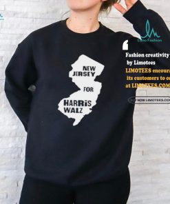 New Jersey Map for Harris Walz 2024 T Shirt