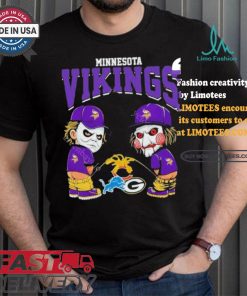 New Minnesota Vikings NFL Halloween Peeing Funny Shirt