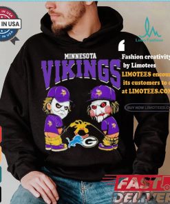 New Minnesota Vikings NFL Halloween Peeing Funny Shirt