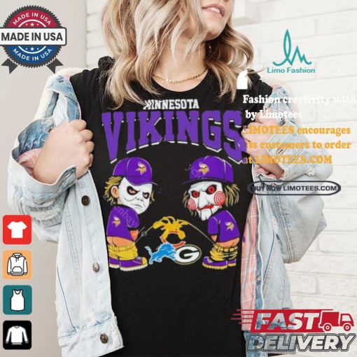 New Minnesota Vikings NFL Halloween Peeing Funny Shirt