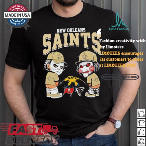 New Orleans Saints NFL Halloween Peeing Funny Shirt