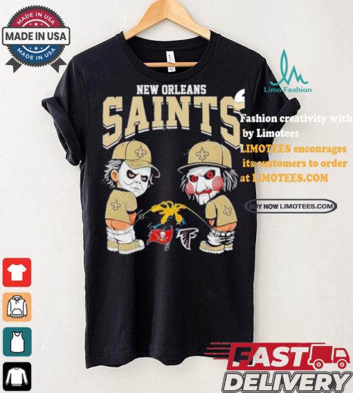 New Orleans Saints NFL Halloween Peeing Funny Shirt