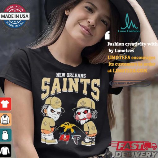 New Orleans Saints NFL Halloween Peeing Funny Shirt