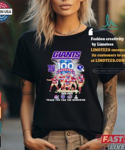 New York Giants 100 season anniversary 1925 2025 thank you for the memories shirt
