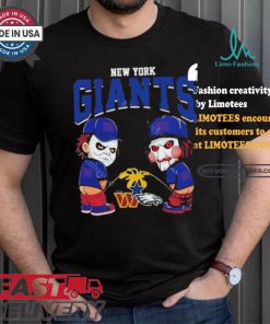 New York Giants NFL Halloween Peeing Funny Shirt