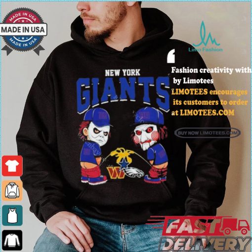 New York Giants NFL Halloween Peeing Funny Shirt