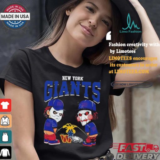 New York Giants NFL Halloween Peeing Funny Shirt