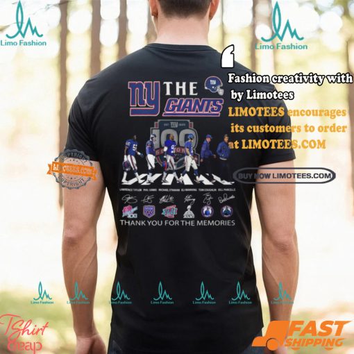 New York Giants The Giants The Legends Thank You For The Memories T Shirt
