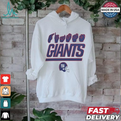 New York Giants The NFL ASL Collection by Love Sign American Sign Language T Shirt