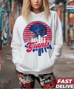 New York Giants football team skyline helmet T Shirt