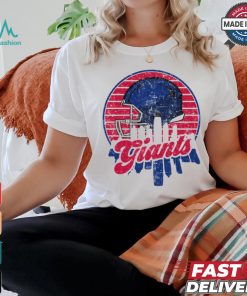 New York Giants football team skyline helmet T Shirt