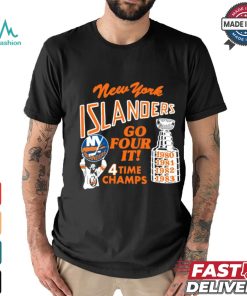 New York Islanders Go Four It 4 Time Champs Shirt