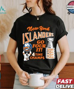 New York Islanders Go Four It 4 Time Champs Shirt