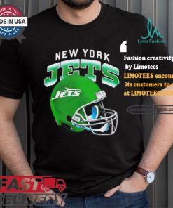 New York Jets gradient helmet shirt