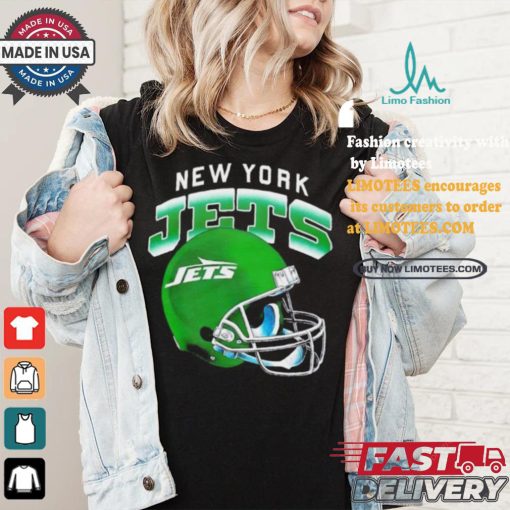 New York Jets gradient helmet shirt