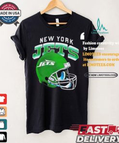 New York Jets gradient helmet shirt