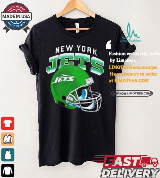 New York Jets gradient helmet shirt