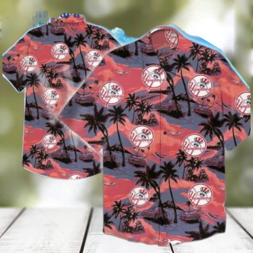 New York Yankees MLB Hawaiian Shirt, NY Yankees Hawaiian Shirt, Tropical Shirts For Men