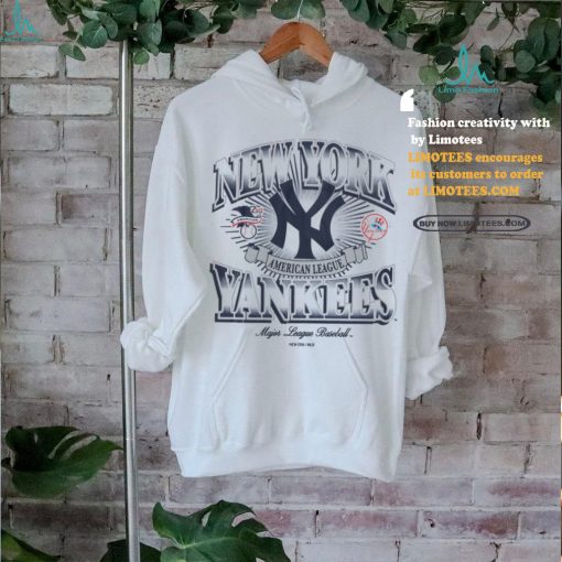 New York Yankees Mlb Cooperstown Light Heather Gray Short Sleeve T Shirt