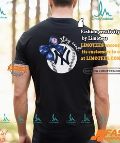 New York Yankees Stay Cool Bow Baseball Girls T Shirt