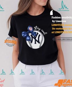 New York Yankees Stay Cool Bow Baseball Girls T Shirt