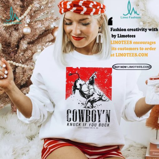 Nice Cowboy’n knuck if you buck men’s marlboro shirt