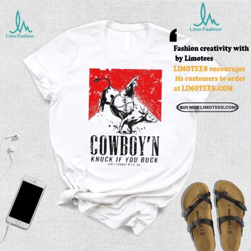 Nice Cowboy’n knuck if you buck men’s marlboro shirt